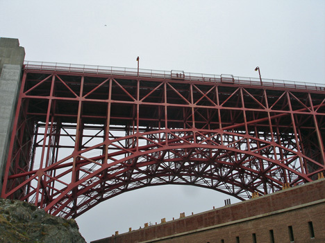 photos from below the bridge