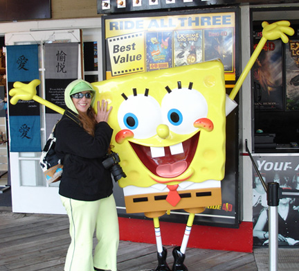 Karen Duquette and Sponge Bob