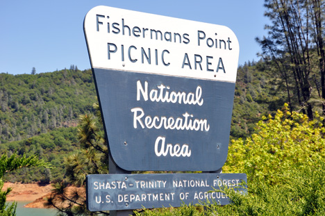 sign - fishermans Point Picnic Area