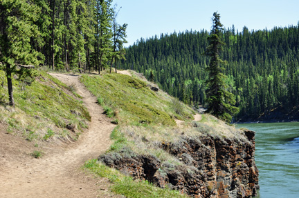 The trail to the rock