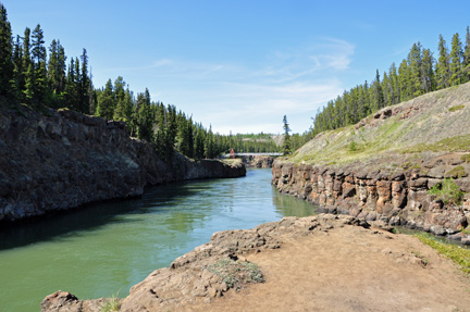 the bridge as seen from the rock