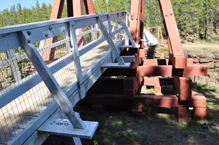 the suspension bridge