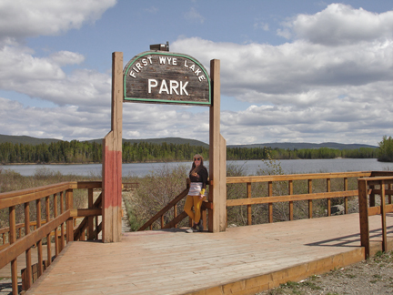 Karen Duquette at the first WYE Lake Park