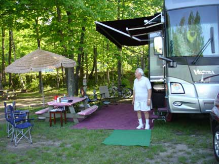 AWO - campsite and RV of the two RV Gypsies