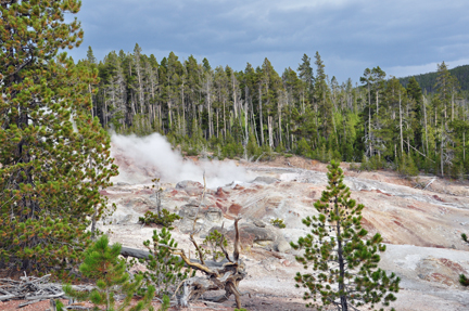 The world's tallest active geyser, Steamboat