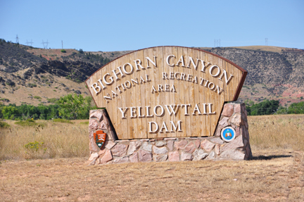 sign - Bighorn Canyon - Yellowtail dan