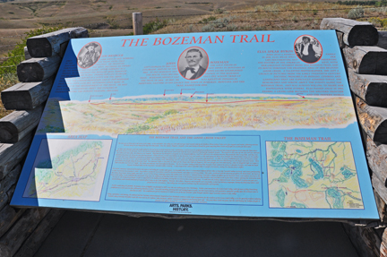sign about the Bozeman Trail