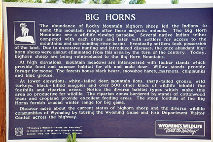 sign about big horns