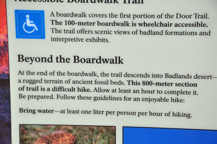 sign about the boardwalk