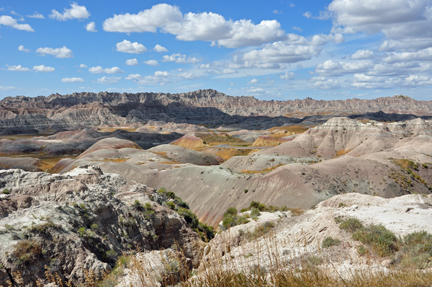 a very colorful area of the Badlands