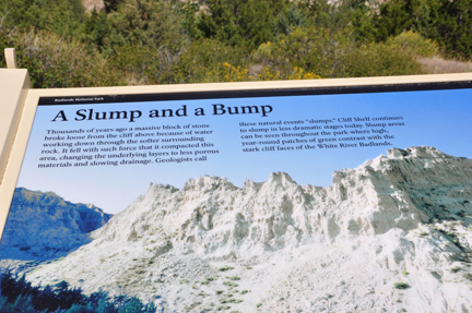 sign - a slump and a bump