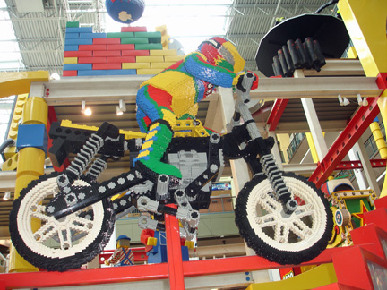 lego display - motorcycle