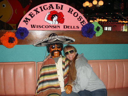 Karen Duquette and her new Mexican friend.