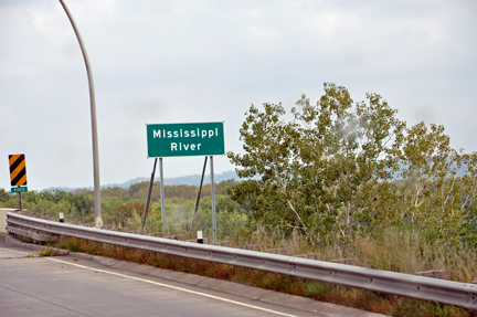 sign - Mississippi River