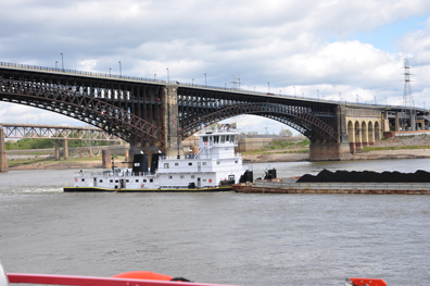 bridge and barge