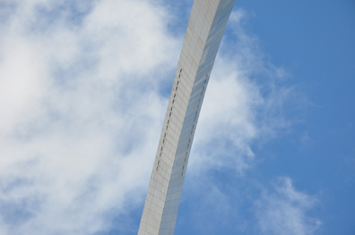 the windows at the top of the Arch