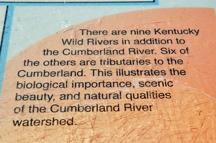 sign about Kentucky wild rivers