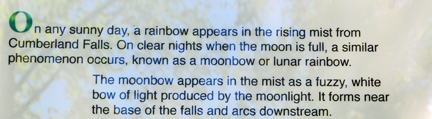 sign about the rainbow