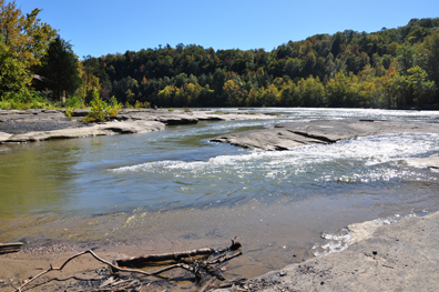 Cumberland River above the falls