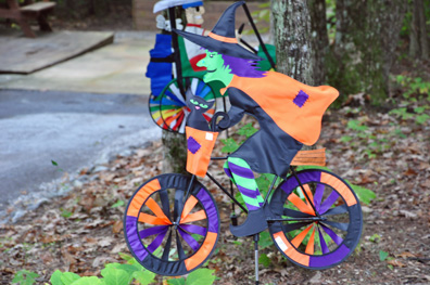witch on a bicycle