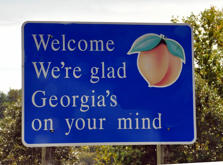 sign: glad Georgia's on your mind