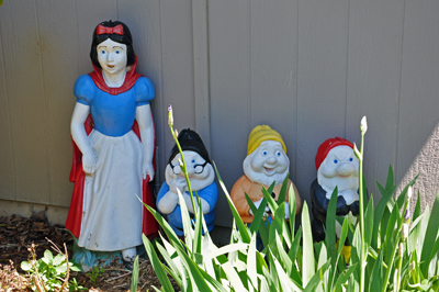 statues- Snow White & 3 dwarfs