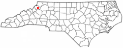 nc map showing location of Boone