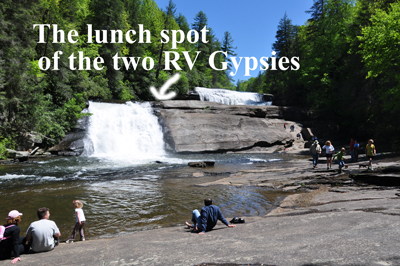 the lunch spot of the two RV Gypsies
