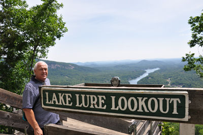 Lee Duquette at Lake Lure Lookout