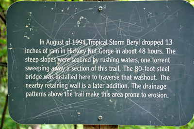 sign about Tropical Storm Beryl
