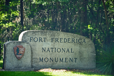 sign - Fort Frederica National Monument