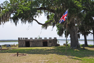 the fort at Fort Frederica