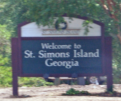 sign - Welcome to St. Simons Island, Georgia
