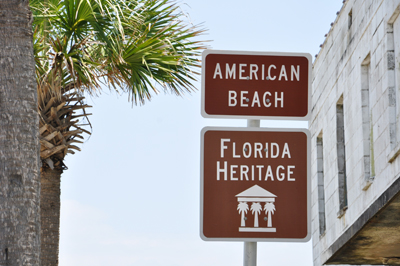 sign - American Beach - Florida Heritage