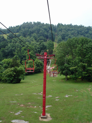 The chair lift