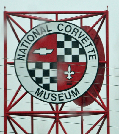sign aoutside the National Corvette Museum