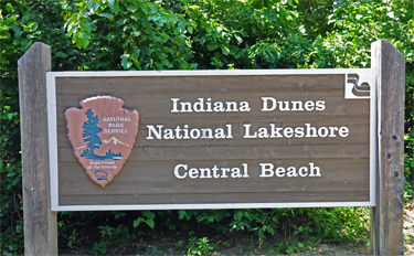 sign - Indiana Dunes National Lakeshore &Central Beach