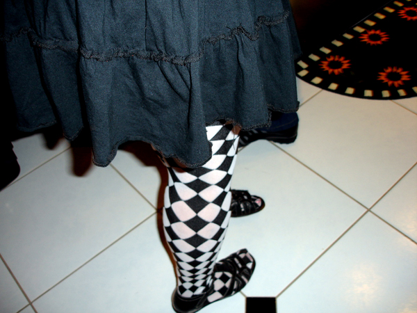 Karen Duquette's New Years Eve tights