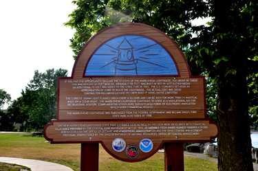 sign about Marblehead Lighthouse