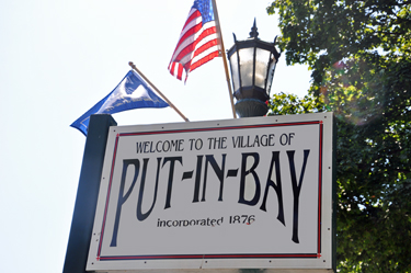 welcome sign at Put-in-Bay