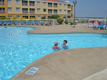 the pool at Cedar Point campground