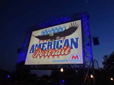 video and fireworks show - An American Portrait