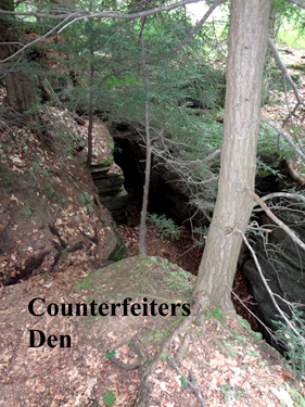 Counterfeiters Den at Panama Rocks