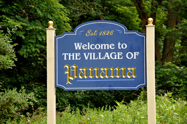 Welcome to the Village of Panama sign