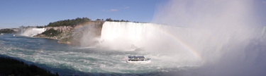 panorama view of Niagara Falls