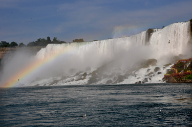 rainbow over Niagara Falls