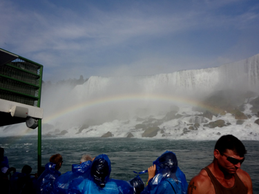 The rainbow at the American Falls