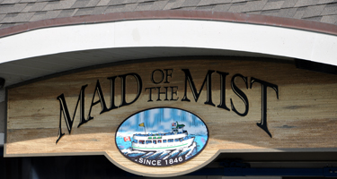 The Maid of the Mist sign
