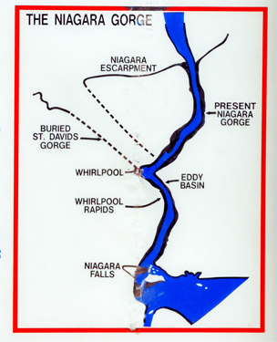 map of the Niagara Gorge