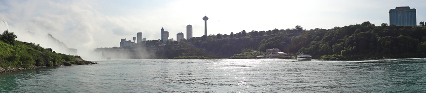 Panarama view of Niagara Falls